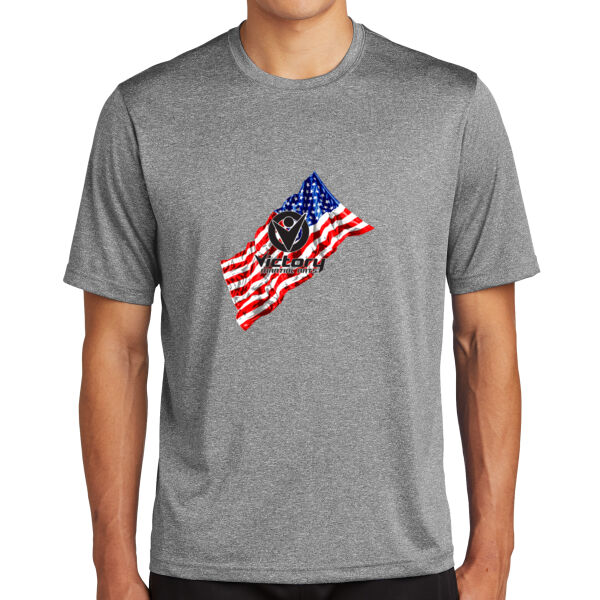 Adult USA Wavey Flag with Victory Martial Arts Logo (White in Design wil NOT print) Thumbnail