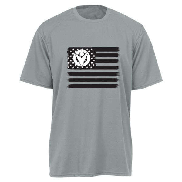 Youth USA Flag with Victory Martial Arts Emblem among the Stars (White in design will NOT print) Thumbnail