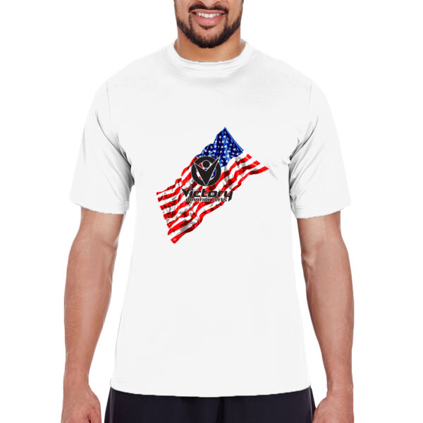Adult USA Wavey Flag with Victory Martial Arts Logo Thumbnail