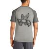 Mens Sublimated PosiCharge Tri Blend Wicking Raglan Tee Thumbnail