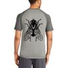 Mens Sublimated PosiCharge Tri Blend Wicking Raglan Tee Thumbnail