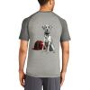 Mens Sublimated PosiCharge Tri Blend Wicking Raglan Tee Thumbnail