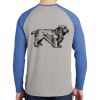 Mens Full Color PosiCharge Long Sleeve Tri Blend Wicking Raglan Tee Thumbnail