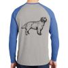 Mens Full Color PosiCharge Long Sleeve Tri Blend Wicking Raglan Tee Thumbnail