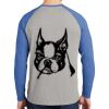 Mens Full Color PosiCharge Long Sleeve Tri Blend Wicking Raglan Tee Thumbnail