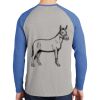 Mens Full Color PosiCharge Long Sleeve Tri Blend Wicking Raglan Tee Thumbnail