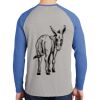 Mens Full Color PosiCharge Long Sleeve Tri Blend Wicking Raglan Tee Thumbnail