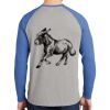 Mens Full Color PosiCharge Long Sleeve Tri Blend Wicking Raglan Tee Thumbnail