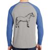 Mens Full Color PosiCharge Long Sleeve Tri Blend Wicking Raglan Tee Thumbnail