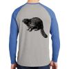 Mens Full Color PosiCharge Long Sleeve Tri Blend Wicking Raglan Tee Thumbnail