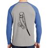 Mens Full Color PosiCharge Long Sleeve Tri Blend Wicking Raglan Tee Thumbnail