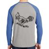 Mens Full Color PosiCharge Long Sleeve Tri Blend Wicking Raglan Tee Thumbnail