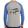 Mens Full Color PosiCharge Long Sleeve Tri Blend Wicking Raglan Tee Thumbnail