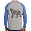 Mens Full Color PosiCharge Long Sleeve Tri Blend Wicking Raglan Tee Thumbnail