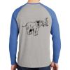 Mens Full Color PosiCharge Long Sleeve Tri Blend Wicking Raglan Tee Thumbnail