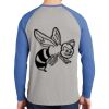 Mens Full Color PosiCharge Long Sleeve Tri Blend Wicking Raglan Tee Thumbnail