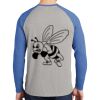 Mens Full Color PosiCharge Long Sleeve Tri Blend Wicking Raglan Tee Thumbnail