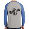 Mens Full Color PosiCharge Long Sleeve Tri Blend Wicking Raglan Tee Thumbnail