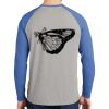 Mens Full Color PosiCharge Long Sleeve Tri Blend Wicking Raglan Tee Thumbnail