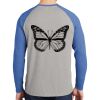 Mens Full Color PosiCharge Long Sleeve Tri Blend Wicking Raglan Tee Thumbnail