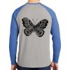 Mens Full Color PosiCharge Long Sleeve Tri Blend Wicking Raglan Tee Thumbnail