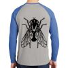 Mens Full Color PosiCharge Long Sleeve Tri Blend Wicking Raglan Tee Thumbnail