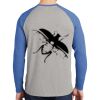 Mens Full Color PosiCharge Long Sleeve Tri Blend Wicking Raglan Tee Thumbnail