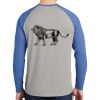 Mens Full Color PosiCharge Long Sleeve Tri Blend Wicking Raglan Tee Thumbnail