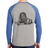 Mens Full Color PosiCharge Long Sleeve Tri Blend Wicking Raglan Tee Thumbnail