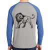 Mens Full Color PosiCharge Long Sleeve Tri Blend Wicking Raglan Tee Thumbnail