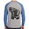 Mens Full Color PosiCharge Long Sleeve Tri Blend Wicking Raglan Tee Thumbnail