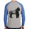 Mens Full Color PosiCharge Long Sleeve Tri Blend Wicking Raglan Tee Thumbnail