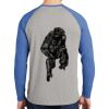 Mens Full Color PosiCharge Long Sleeve Tri Blend Wicking Raglan Tee Thumbnail