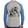 Mens Full Color PosiCharge Long Sleeve Tri Blend Wicking Raglan Tee Thumbnail