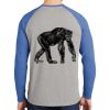 Mens Full Color PosiCharge Long Sleeve Tri Blend Wicking Raglan Tee Thumbnail