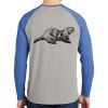 Mens Full Color PosiCharge Long Sleeve Tri Blend Wicking Raglan Tee Thumbnail