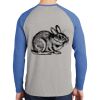 Mens Full Color PosiCharge Long Sleeve Tri Blend Wicking Raglan Tee Thumbnail