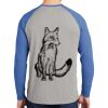 Mens Full Color PosiCharge Long Sleeve Tri Blend Wicking Raglan Tee Thumbnail