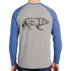 Mens Full Color PosiCharge Long Sleeve Tri Blend Wicking Raglan Tee Thumbnail