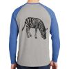 Mens Full Color PosiCharge Long Sleeve Tri Blend Wicking Raglan Tee Thumbnail