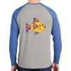 Mens Full Color PosiCharge Long Sleeve Tri Blend Wicking Raglan Tee Thumbnail