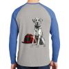 Mens Full Color PosiCharge Long Sleeve Tri Blend Wicking Raglan Tee Thumbnail