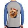 Mens Full Color PosiCharge Long Sleeve Tri Blend Wicking Raglan Tee Thumbnail