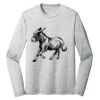 Sublimatable PosiCharge Long Sleeve Electric Heather Tee Thumbnail