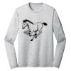 Sublimatable PosiCharge Long Sleeve Electric Heather Tee Thumbnail