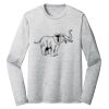 Sublimatable PosiCharge Long Sleeve Electric Heather Tee Thumbnail