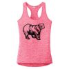 Multi-Color Sublimatable Ladies PosiCharge Electric Heather Racerback Tank Thumbnail