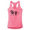 Multi-Color Sublimatable Ladies PosiCharge Electric Heather Racerback Tank Thumbnail