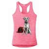 Multi-Color Sublimatable Ladies PosiCharge Electric Heather Racerback Tank Thumbnail