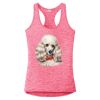 Multi-Color Sublimatable Ladies PosiCharge Electric Heather Racerback Tank Thumbnail